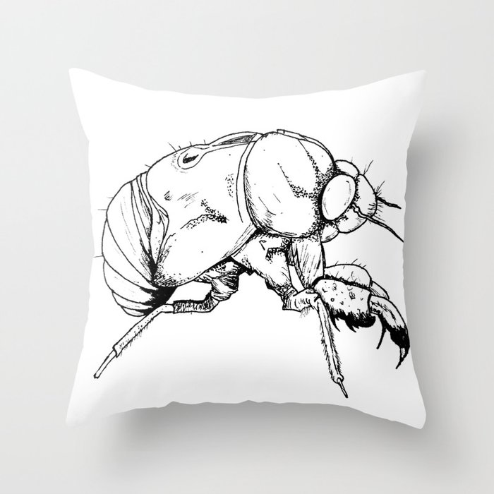 Exoskeleton Throw Pillow