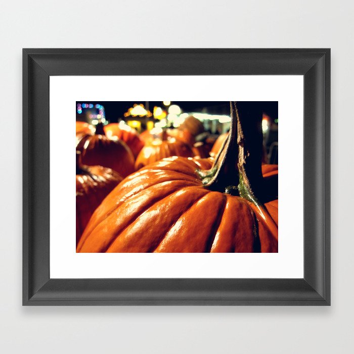Shiny Pumpkins Framed Art Print
