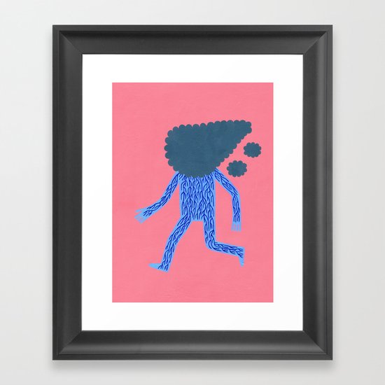 Run Framed Art Print