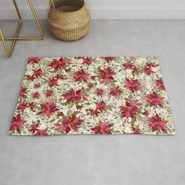 POINSETTIA - FLOWER OF THE HOLY NIGHT Rug