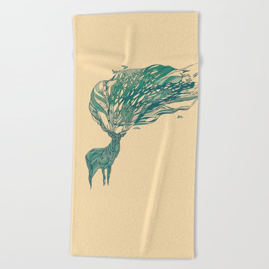How Good It Feels Beach Towel