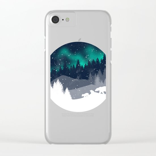 Stardust Horizon Clear iPhone Case
