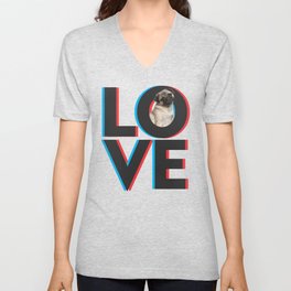 Love dog V Neck T Shirt