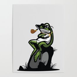 Frog chiling Poster