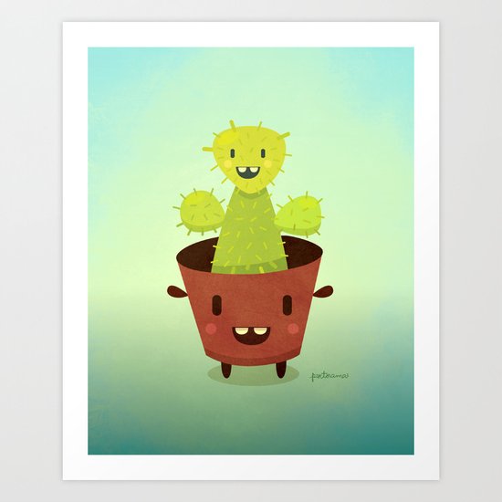 Cactusini Art Print
