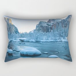 Valley Winter Sunrise  Rectangular Pillow