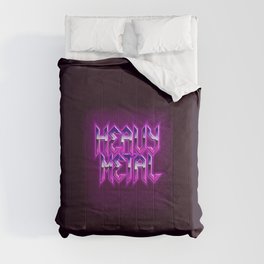 Purple Heavy Metal Comforter