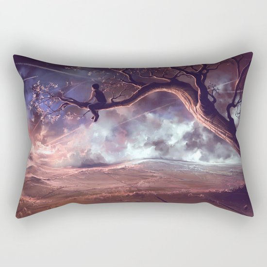 It made scars in the sky Rectangular Pillow