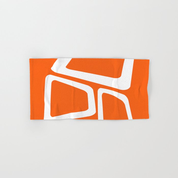 Mid Century In Burnt Orange Hand Bath Towel By Printpix Society6 Mid Century In Burnt Orange Hand Bath Towel