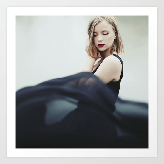 Black fashion Art Print