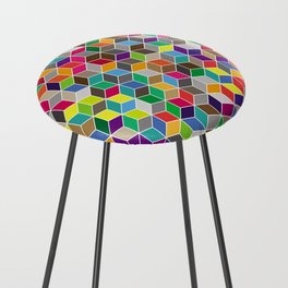 Background from cubes. Vintage illustration Counter Stool