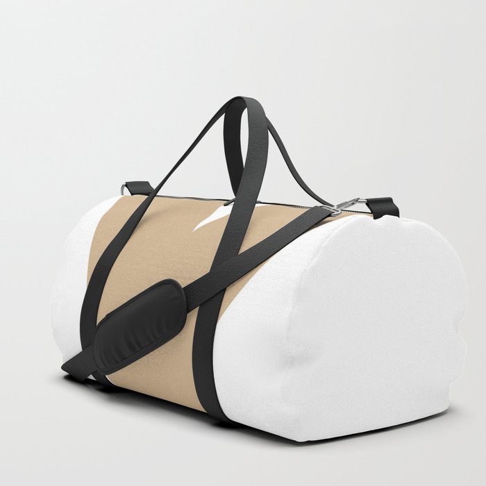 Y (Tan & White Letter) Duffle Bag