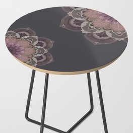 Mandala moon art Side Table