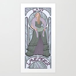 Lady Lavender  Art Print
