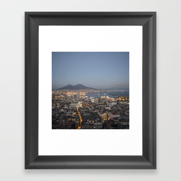 Vesuvius on Naples Framed Art Print