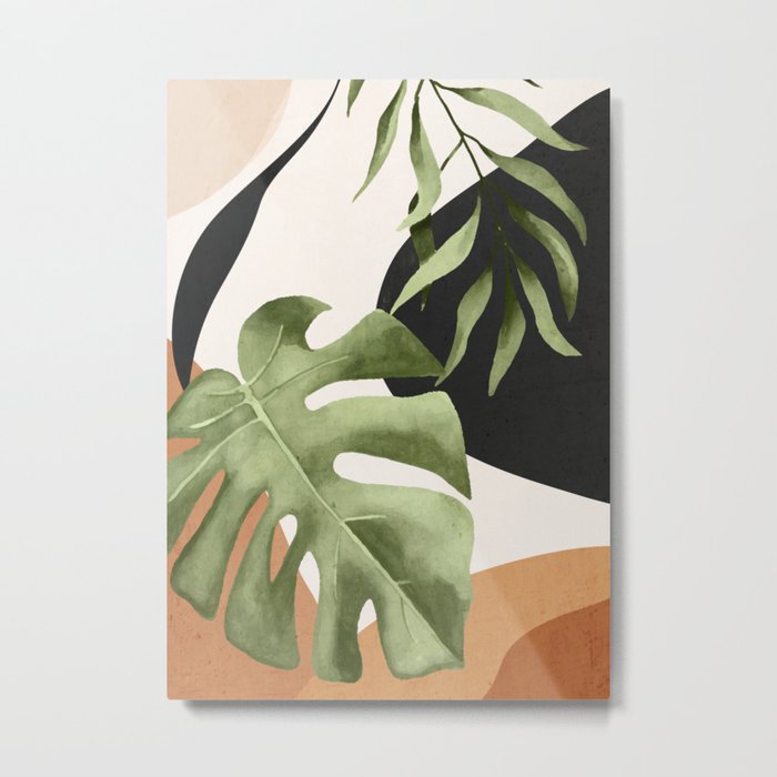 Abstract Art Tropical Leaves 23 Metal Print