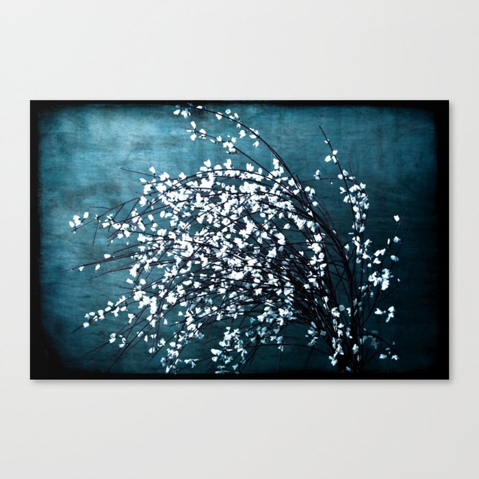 Blue and white Flowers Canvas Print by Anne Staub | Society6