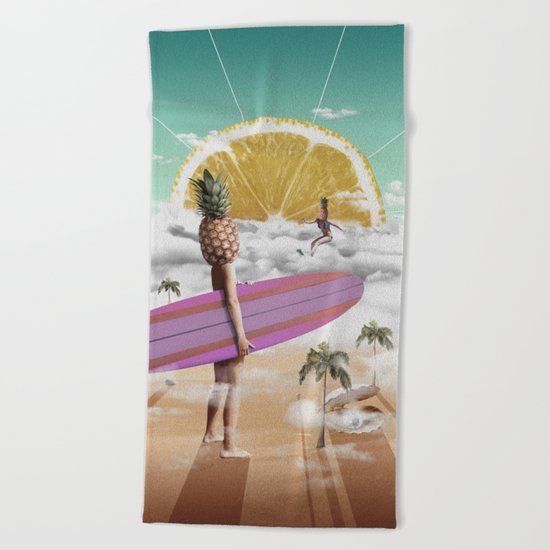 Sweet Surfing Beach Towel