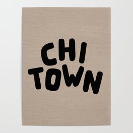 Chi Town Linen Brown Poster