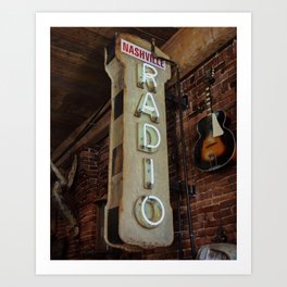 Nashville Radio Art Print
