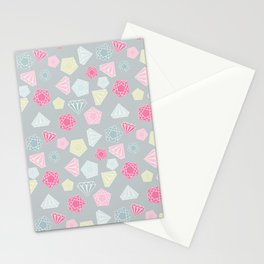 Diamons are best friend of girls Stationery Cards