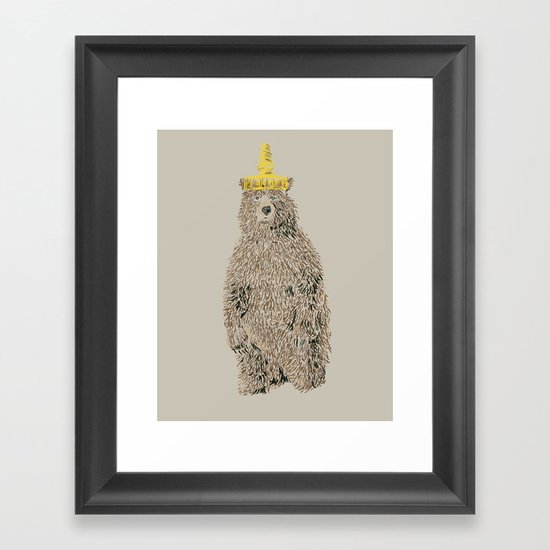 Honey Bear Framed Art Print