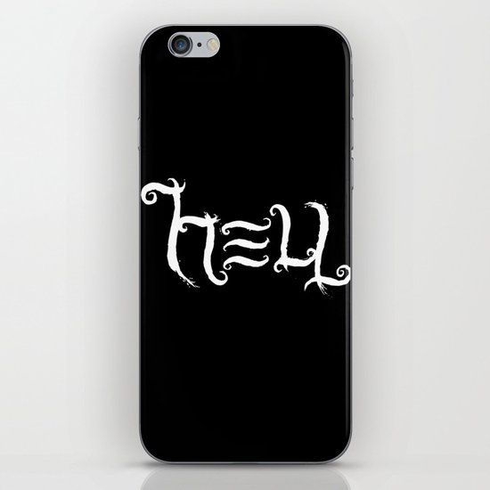 Raise HELL (Black) iPhone & iPod Skin