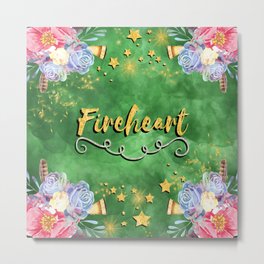 Fireheart Metal Print | Graphicdesign, Tog, Aelingalathynius, Books, Typography, Digital, Throneofglass, Empireofstorms, Bookquotes, Fireheart 