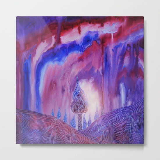 Lines in the mountains VII Metal Print