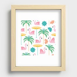 Palm Springs Mid Century Pool Party Recessed Framed Print