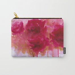 Abstract Drippy Floral 1 Carry-All Pouch