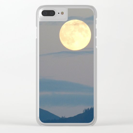 full moon Clear iPhone Case