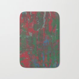 Abstract 1 Bath Mat | Abstract, Contemporaryart, Painting, Gerhardrichter, Watercolor, Illustration, Acrylic, Green, Mindfulness, Red 