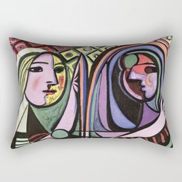 Picasso - Girl before a Mirror 1932 Artwork Reproduction, Tshirts, Prints, Poster, Bags, Men, Wo Rectangular Pillow