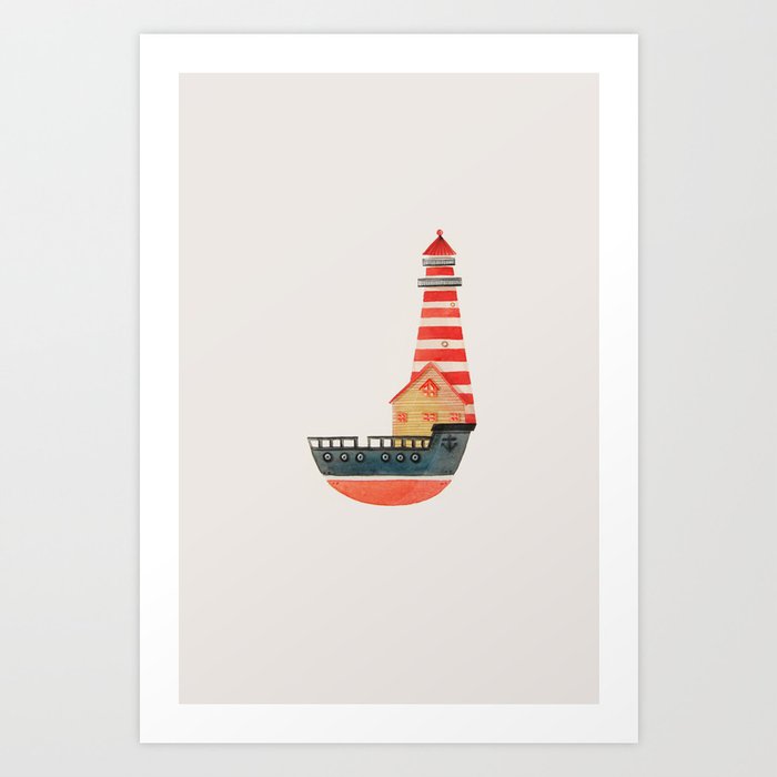 To The Land of Imagination Art Print