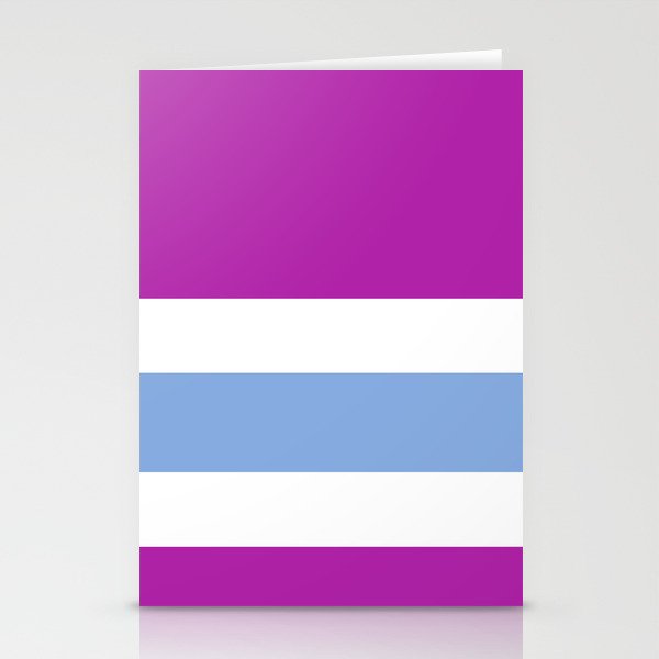 Purple, White, and blue Stationery Cards