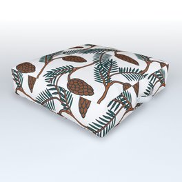 Pine Cone | Pine Tree Pattern | Forest Pattern Outdoor Floor Cushion