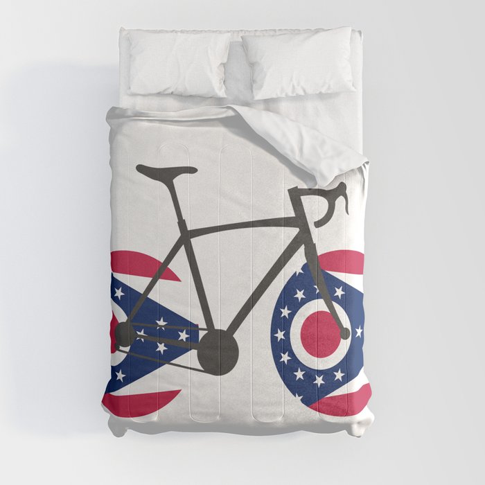 Ohio Flag Cycling Comforter