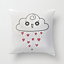 kawaii cloud Throw Pillow