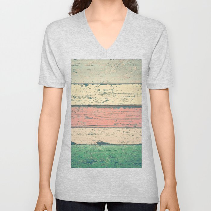 Old wood floor V Neck T Shirt