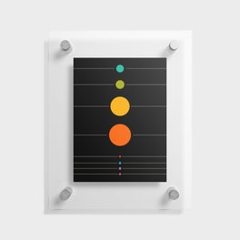 Minimal Solar System - Geometric Floating Acrylic Print