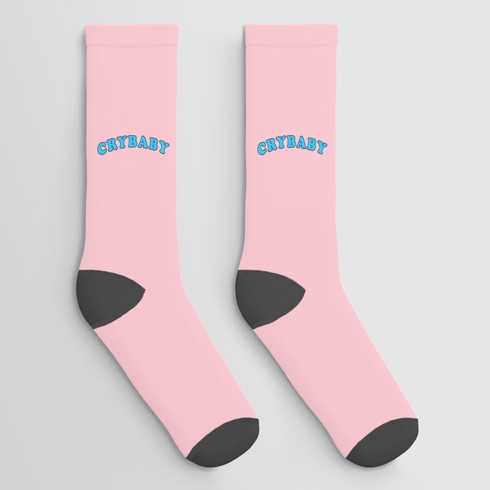 Crybaby Funny Quote Saying Socks