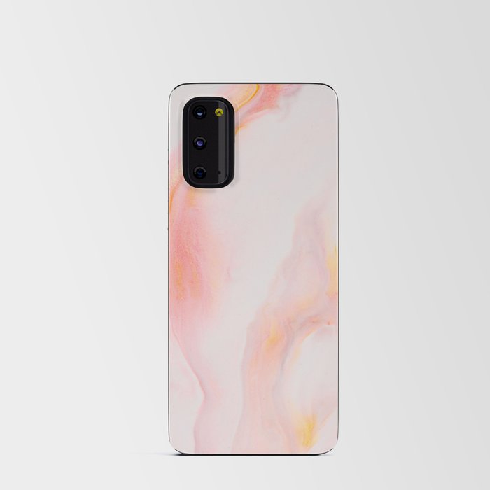 Blush Sunrise Marble Android Card Case