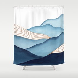 Society6 Kris Kivu Colorful Abstract Mountains Shower Curtain 72 x 69 Society6 Kris Kivu Colorful Abstract Mountains Shower Curtain 72 x 69