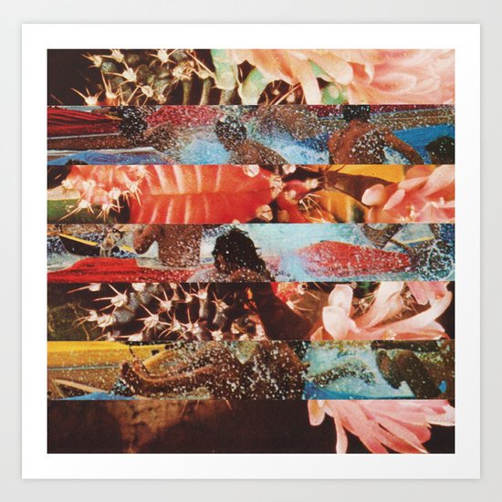 The Flower Lane Art Print