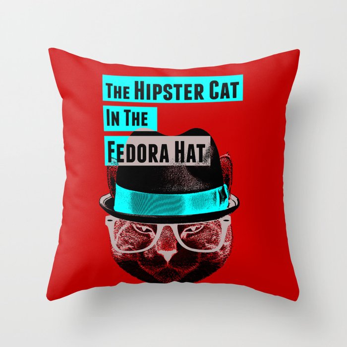 The Cat In The Hat Throw Pillow By Amyukpabi Society6