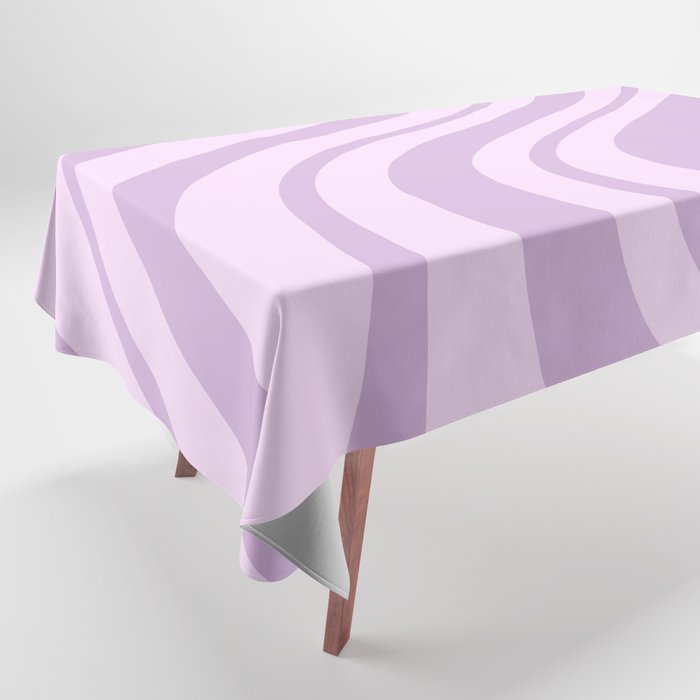 Swirl Marble Stripes Pattern (lavender) Tablecloth