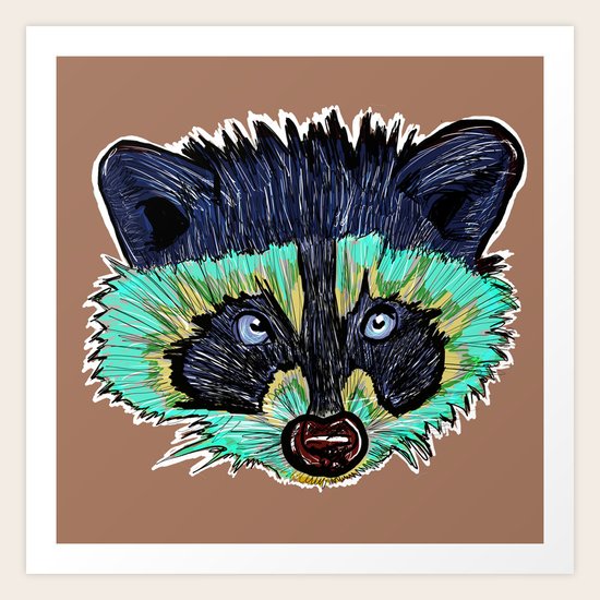Raccoon Art Print