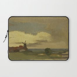 Landschap met de molen van Wijk bij Duurstede, Willem Witsen, 1885 - 1923 Laptop Sleeve
