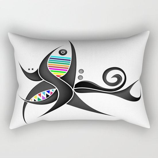 Tribal Tattoo Rectangular Pillow